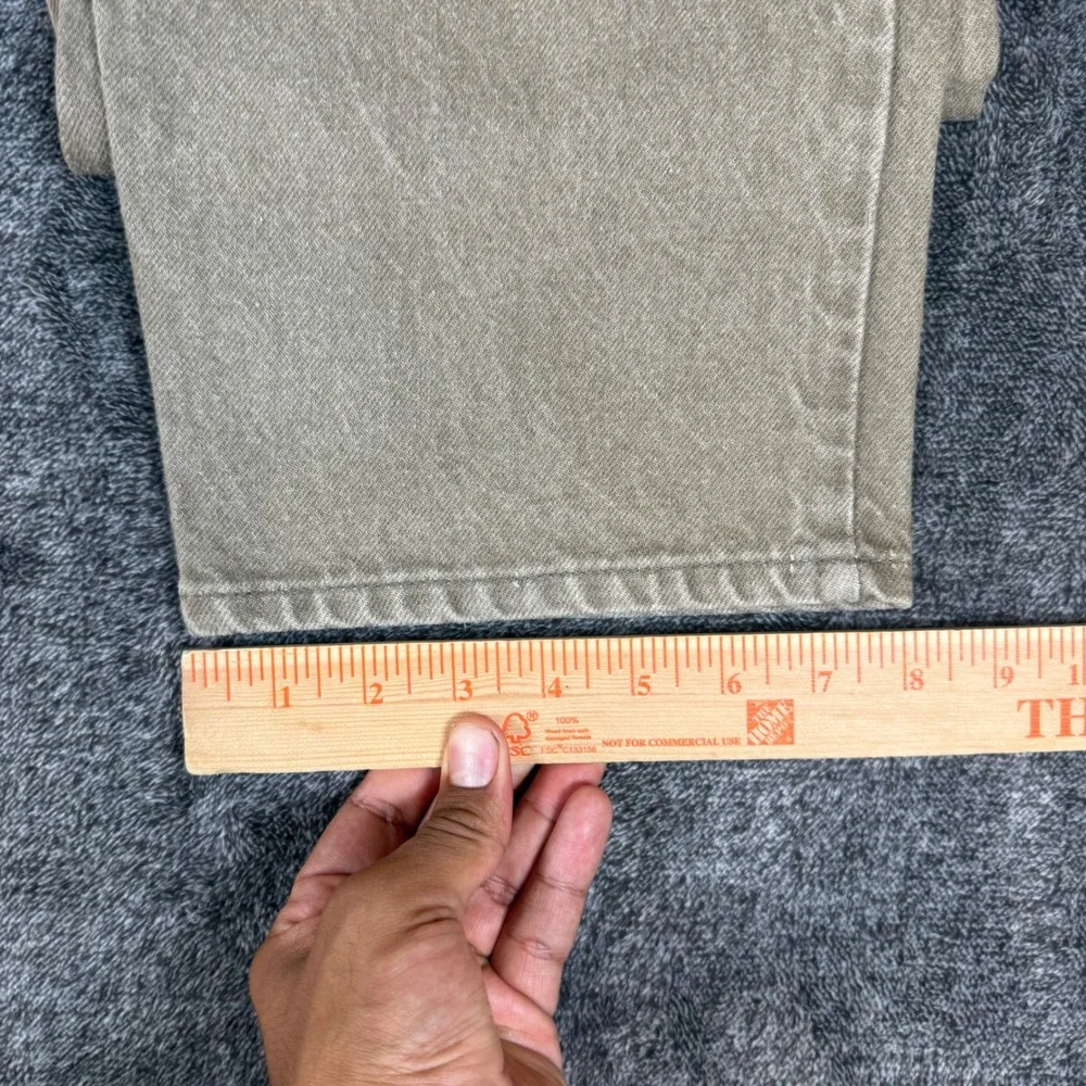 Vintage Levis 550 Orange Tab Relaxed Fit Jeans Green Made in USA 36x34